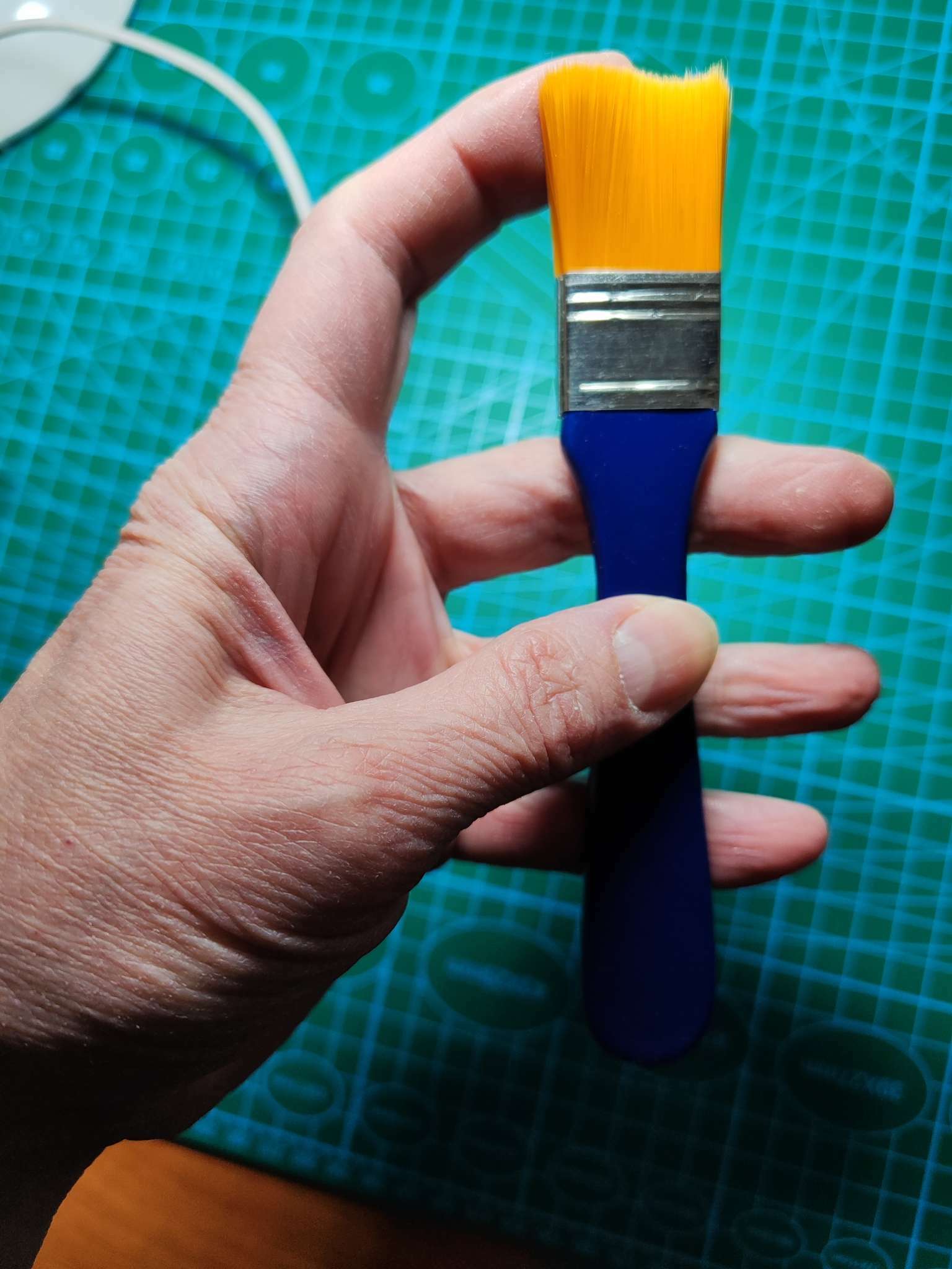 Фотография покупателя товара Кисть для рисования флейцевая синтетика плоская «Ван Гог» 2,7см - Фото 2