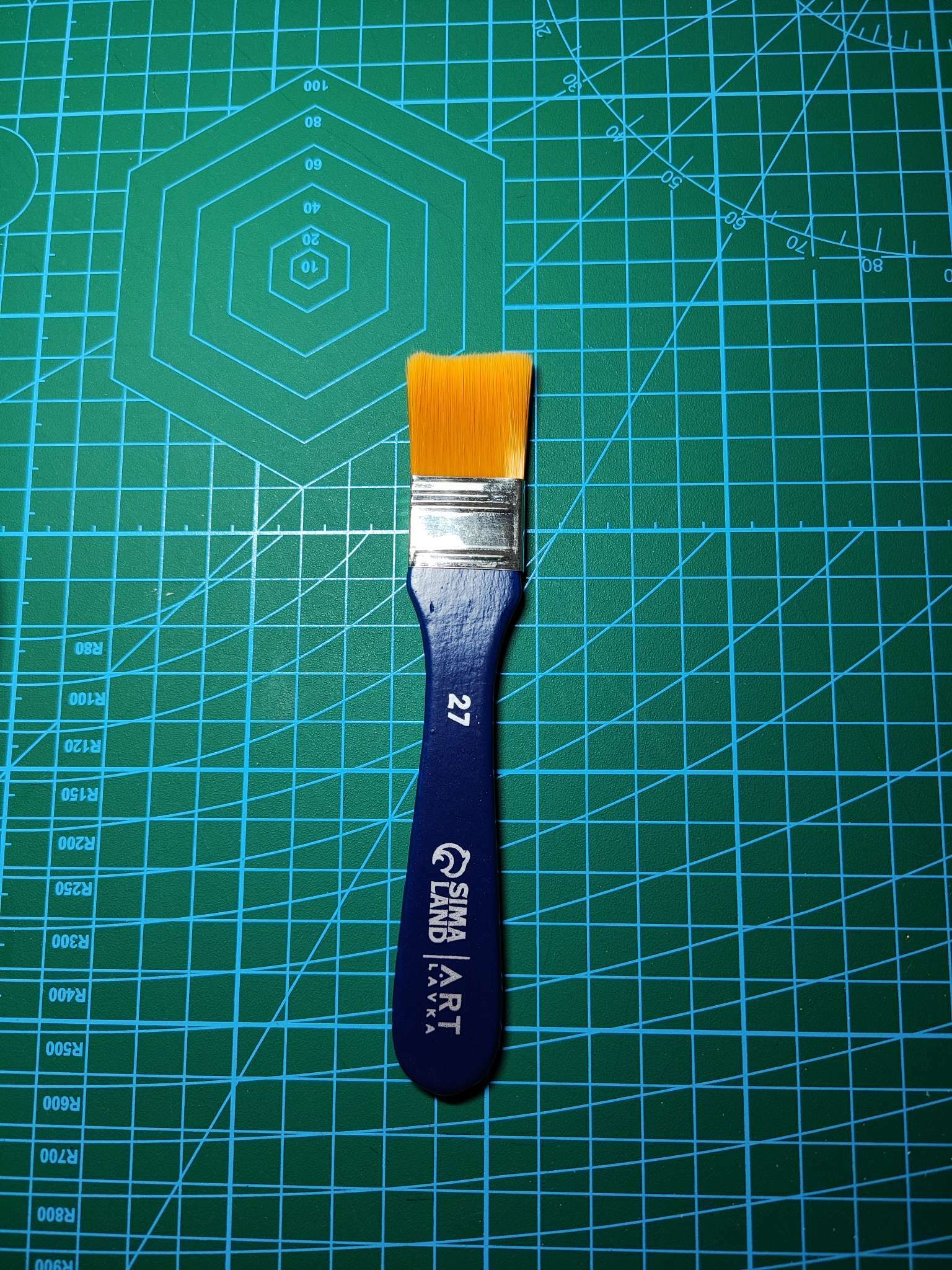 Фотография покупателя товара Кисть для рисования флейцевая синтетика плоская «Ван Гог» 2,7см - Фото 1