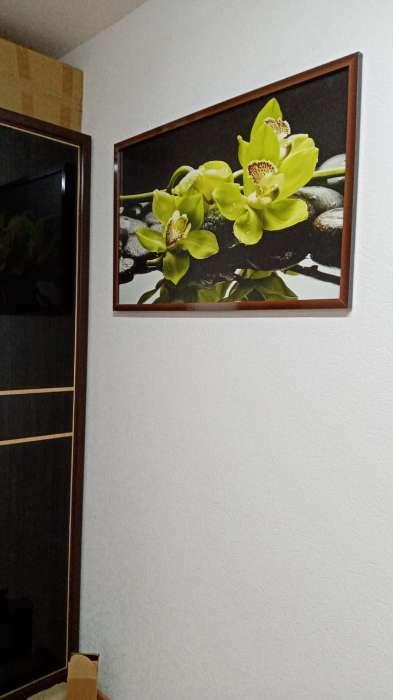 Фотография покупателя товара Картина "Орхидея-2" 67х107 см - Фото 1