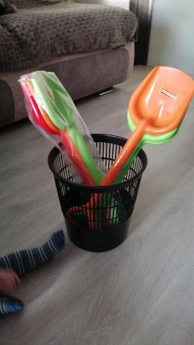 Фотография покупателя товара Корзина для бумаг и мусора 10 л, «Доступный офис», сетчатая, чёрная - Фото 3