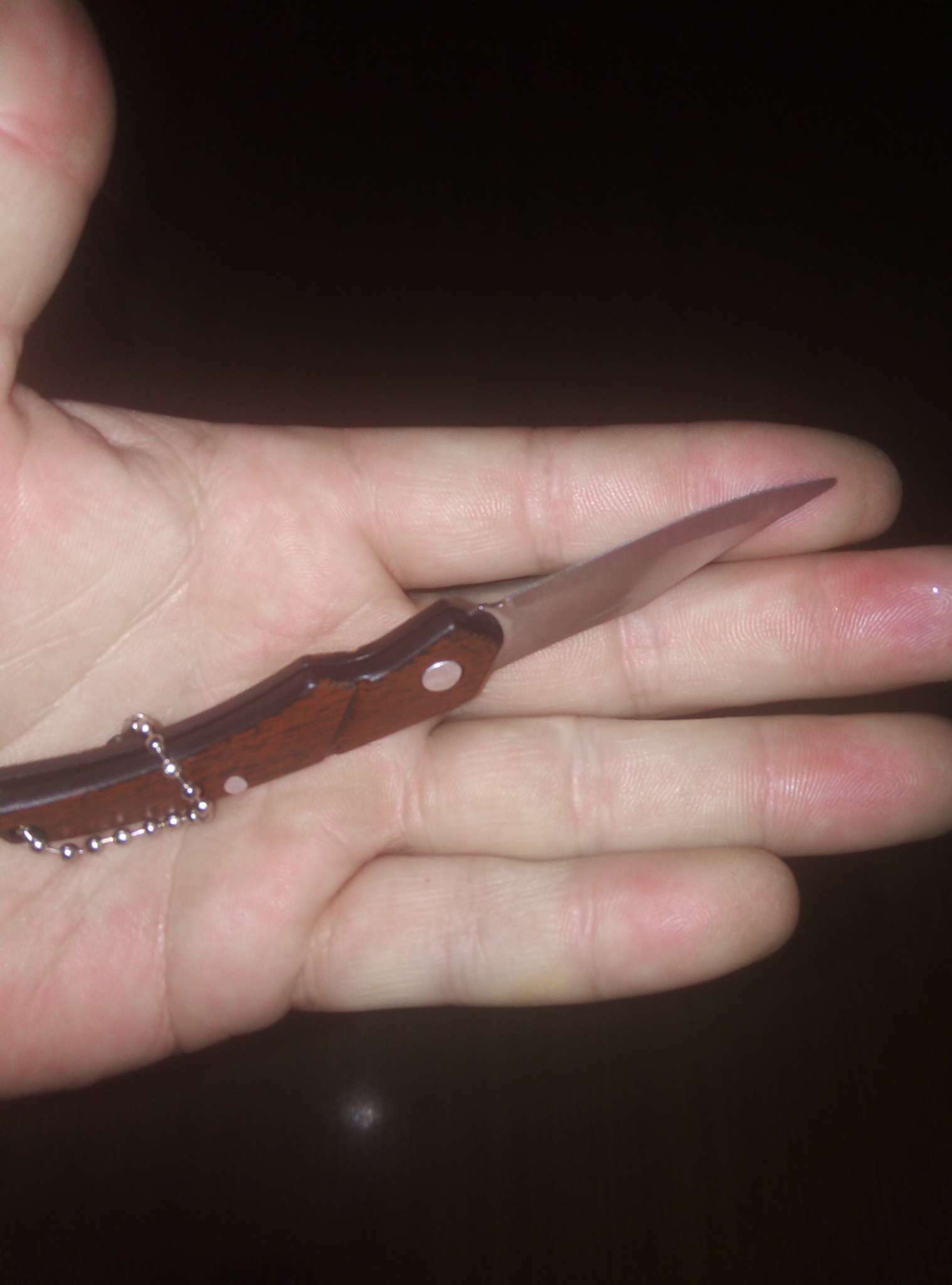 Фотография покупателя товара Нож складной "Ветерок" 12см, клинок 50мм/1,4мм, с цепочкой - Фото 1