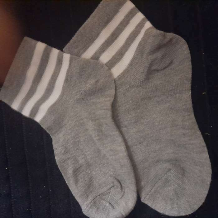 Фотография покупателя товара Носки детские, цвет серый, размер 18-20 - Фото 1