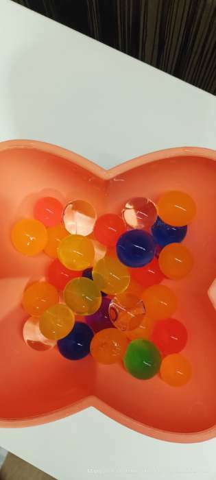 Фотография покупателя товара Детский набор для опытов «Растущие шарики-гиганты» (до 5 см в диаметре), 10 г