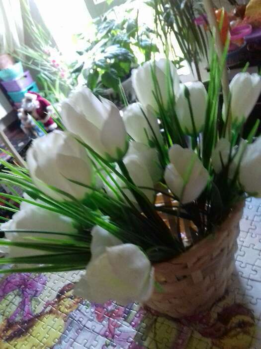 Фотография покупателя товара Букет "Тюльпаны" 32 см, микс - Фото 9