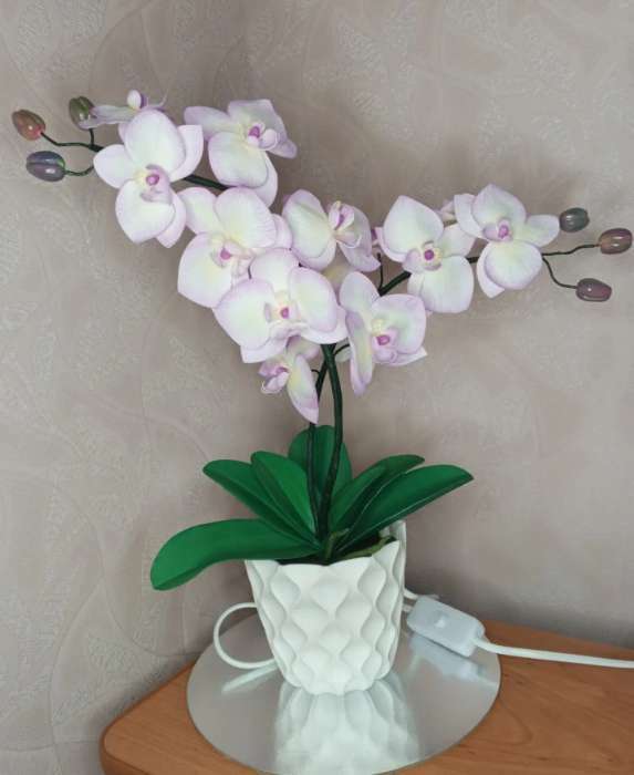Фотография покупателя товара Горшок для цветов с поддоном «Wave», 1,4 л, d=14,5 см, цвет белоснежный - Фото 2