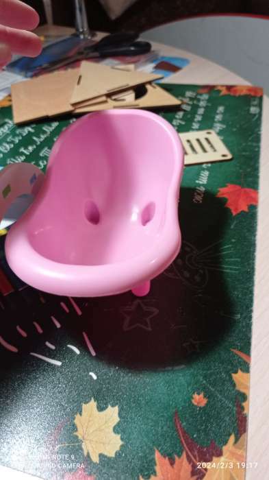 Фотография покупателя товара Ванночка для хомяков, 15,5 х 8,5 см, розовая - Фото 1
