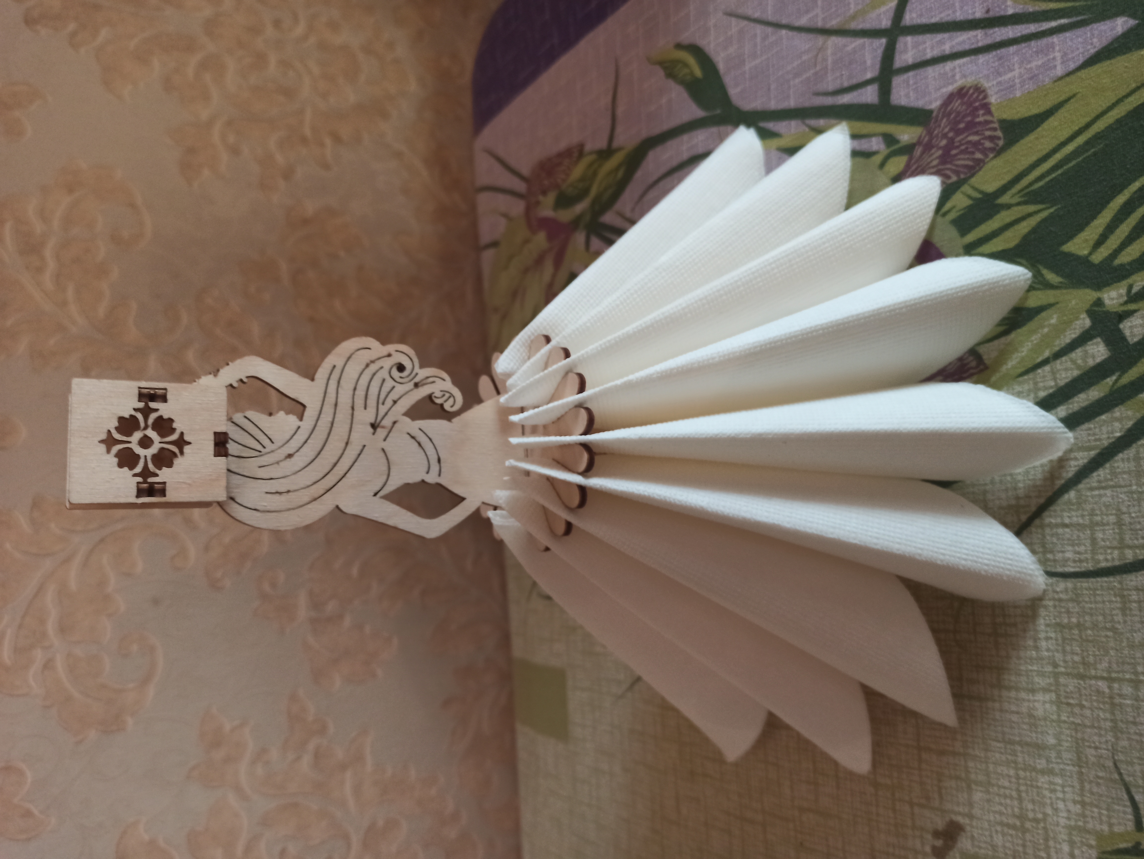 Фотография покупателя товара Салфетница деревянная «Индийская красавица», с подставкой под зубочистки, 25×13×13 см - Фото 38