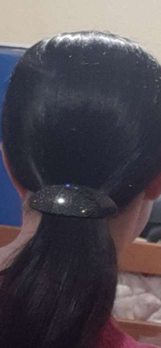 Фотография покупателя товара Заколка-автомат для волос "Звёздное небо" (набор 2 шт) 9 см и 7,5 см - Фото 3