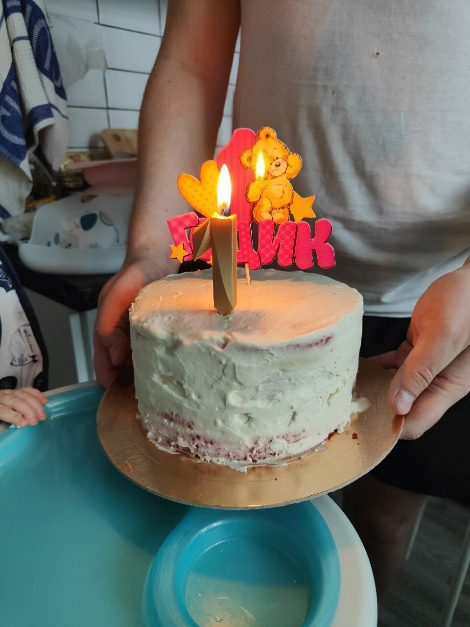 Фотография покупателя товара Топпер в торт «1 годик» - Фото 3