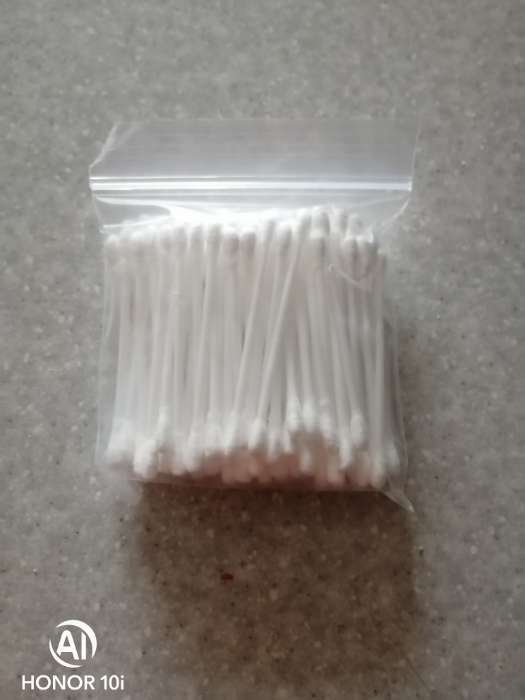 Фотография покупателя товара Ватные палочки Teddyland, 100 шт. - Фото 1