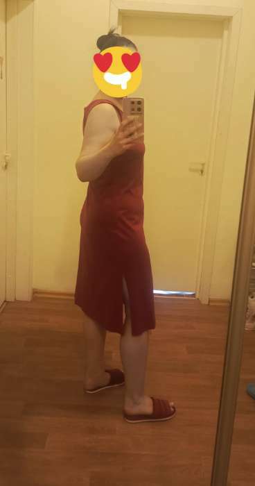Фотография покупателя товара Платье женское, размер 50, цвет бордовый - Фото 2