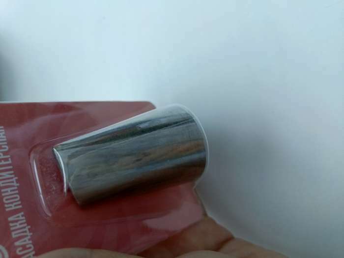 Фотография покупателя товара Насадка кондитерская «Лепесток», № 128, d=3.4 см, выход 2.3 см, нержавеющая сталь - Фото 1