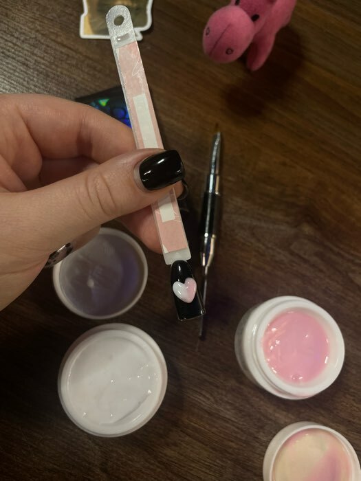 Фотография покупателя товара Гель-пластилин для декорирования ногтей, «KOMBI», 3-х фазный, 15мл, LED/UV, цвет розовый (003) - Фото 2