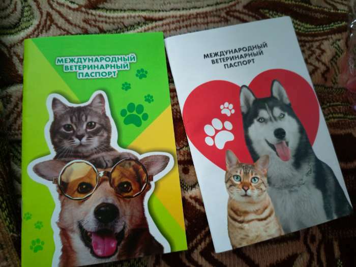 Фотография покупателя товара Ветеринарный паспорт международный универсальный паттерн «Сердце» - Фото 1