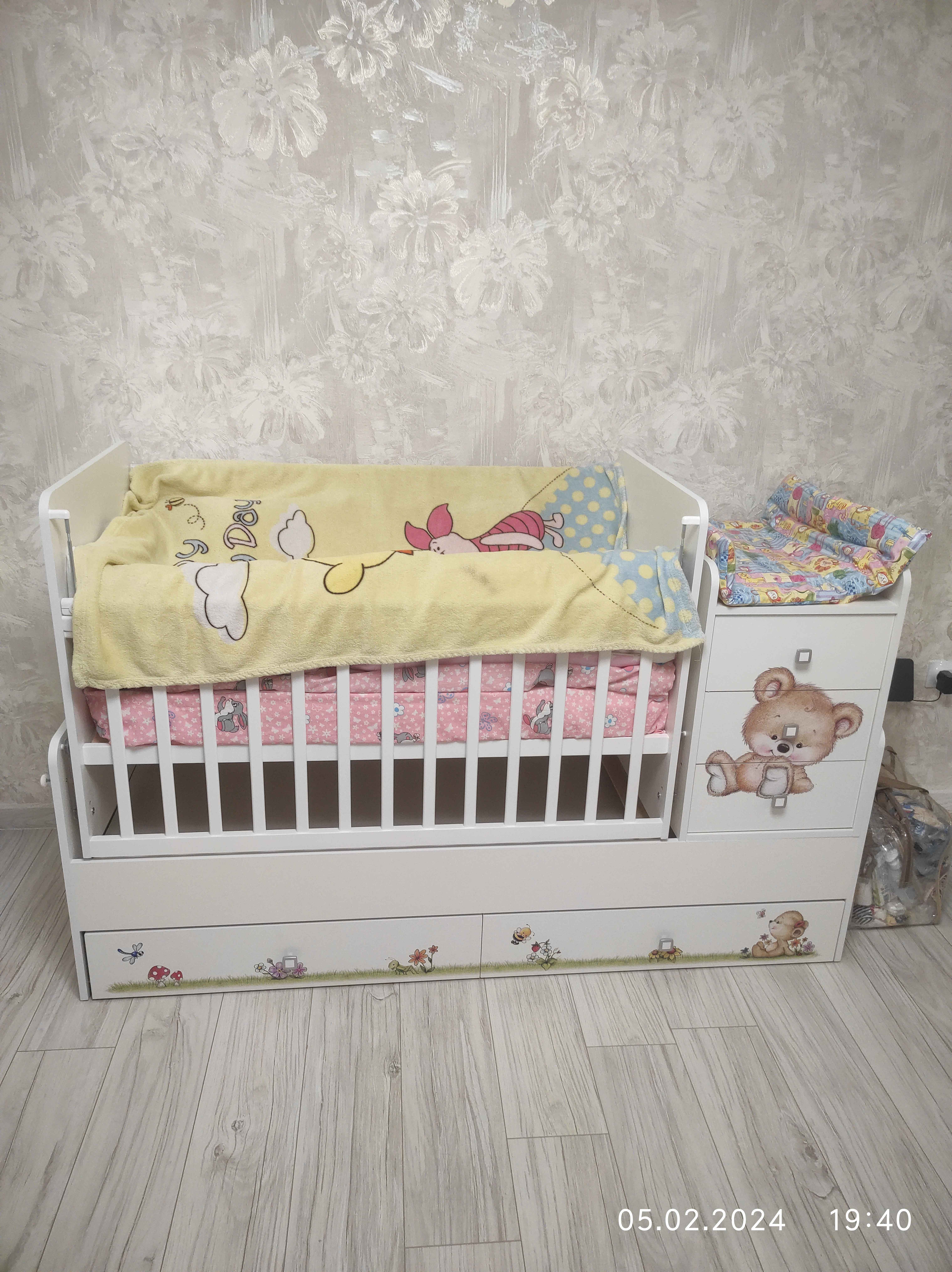 Фотография покупателя товара Детская кровать-трансформер «Фея 1100», цвет белый - Фото 3