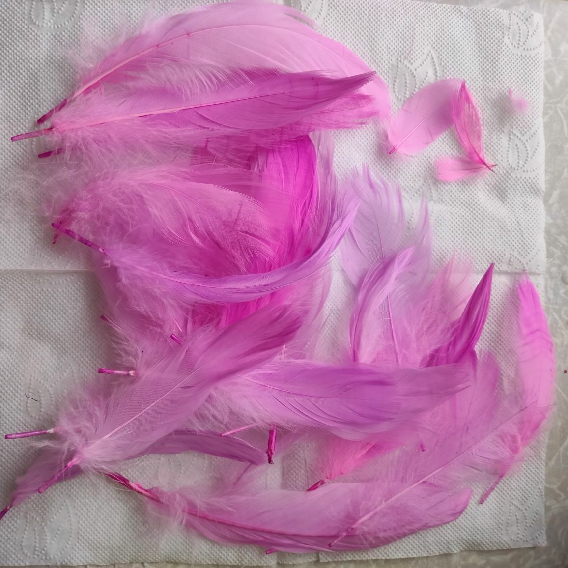 Фотография покупателя товара Наполнитель из перьев для шаров и подарков, светло-фиолетовый, 10-12 см 8 г - Фото 1