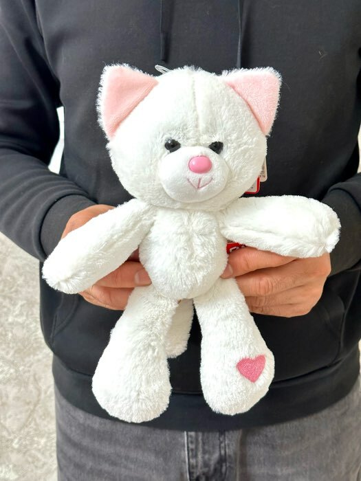Фотография покупателя товара Мягкая игрушка «Котёнок Бася», 28 см - Фото 2