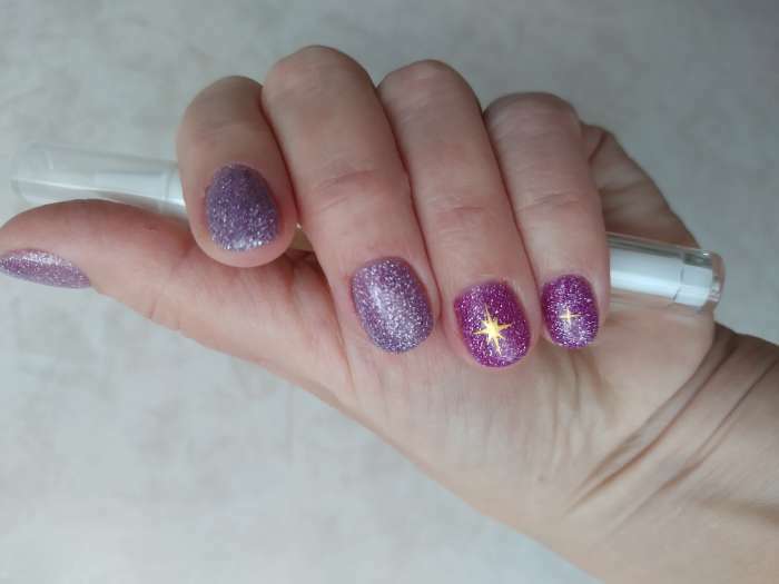 Фотография покупателя товара Гель лак для ногтей, «SHINING STAR», светоотражающий, 3-х фазный, 8мл, LED/UV, цвет пурпурный (013) - Фото 1