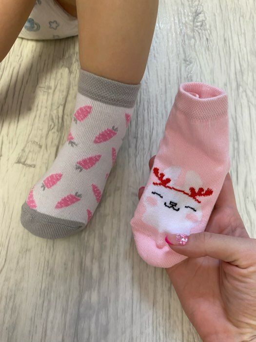 Фотография покупателя товара Набор новогодних носков Крошка Я «Тигр», 2 пары, 6-8 см - Фото 1