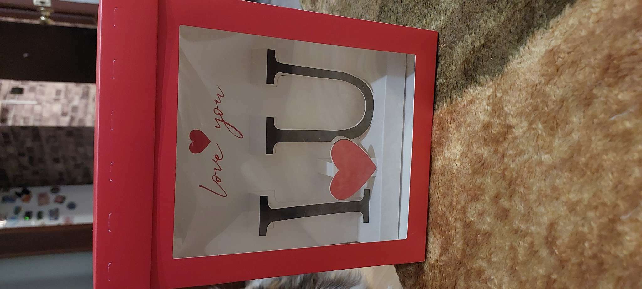 Фотография покупателя товара Коробка подарочная складная с 3D эффектом, упаковка, «Love you», 18 х 14 х 23 см - Фото 1