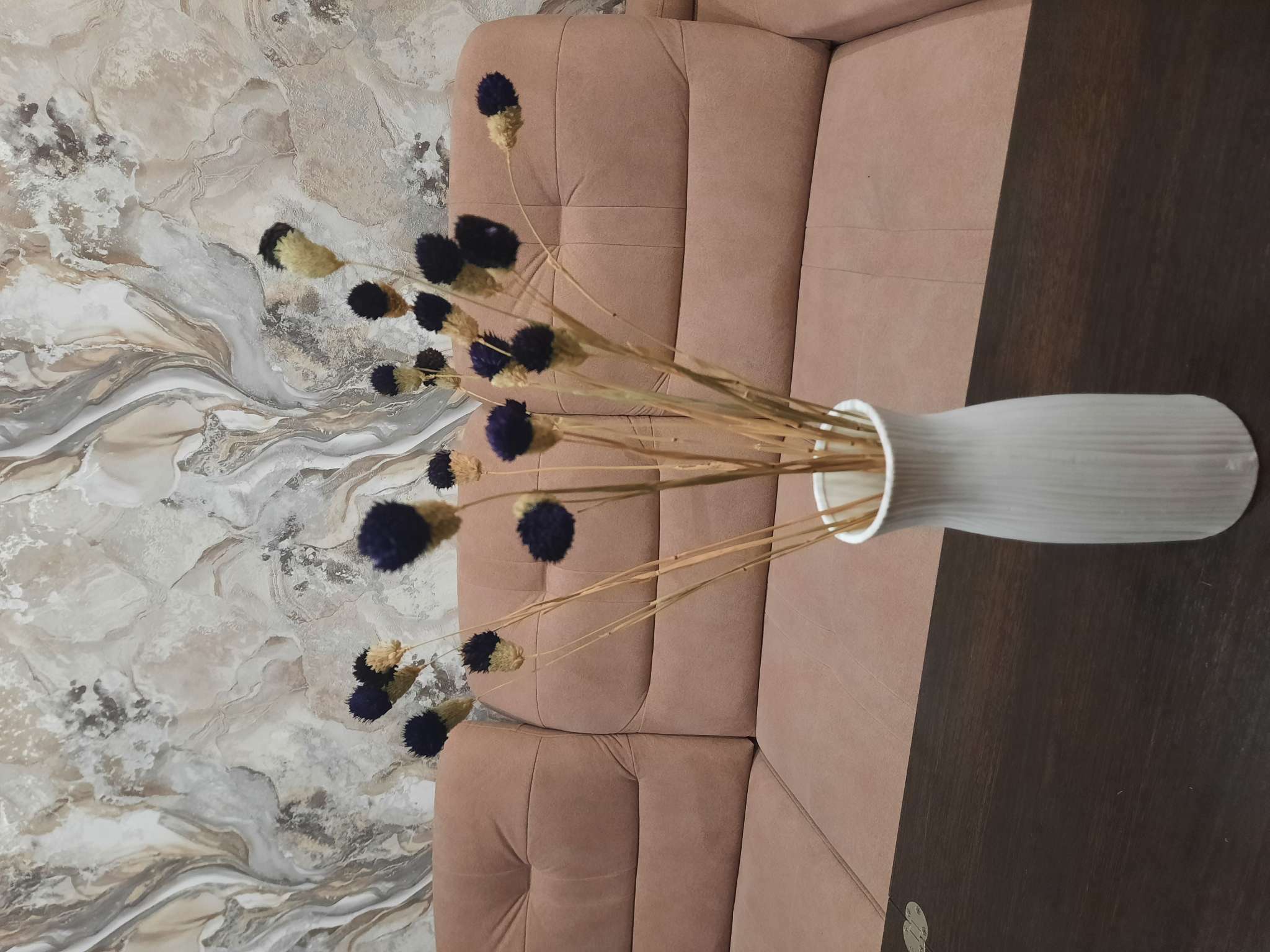 Фотография покупателя товара Сухоцвет «Гомфрена шаровидная» набор 20 шт., цвет тёмно-фиолетовый - Фото 6