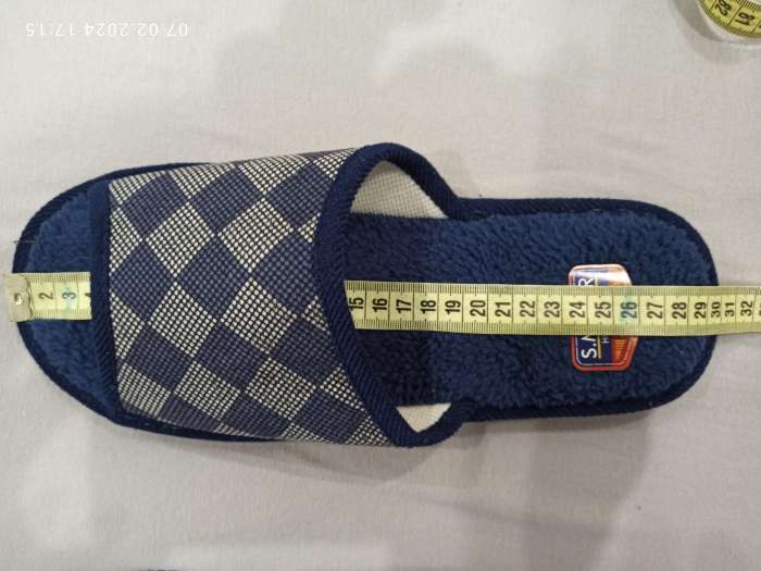 Фотография покупателя товара Тапочки мужские домашние Smile of Mister, размер 40-41, синие - Фото 2