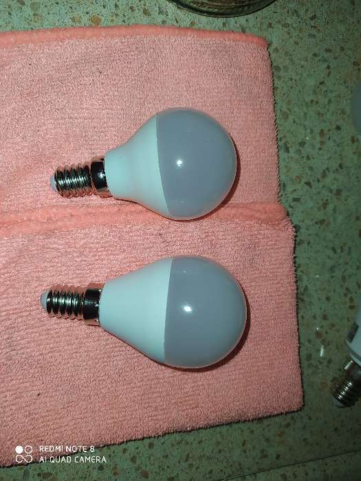 Фотография покупателя товара Лампа светодиодная Ecola globe, G45, 7 Вт, E14, 4000 K, 82x45, дневной белый - Фото 2