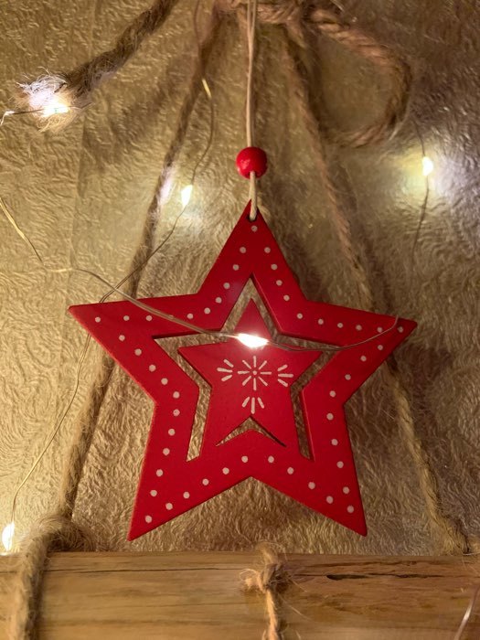 Фотография покупателя товара Новогодняя подвеска «Двойная звезда»