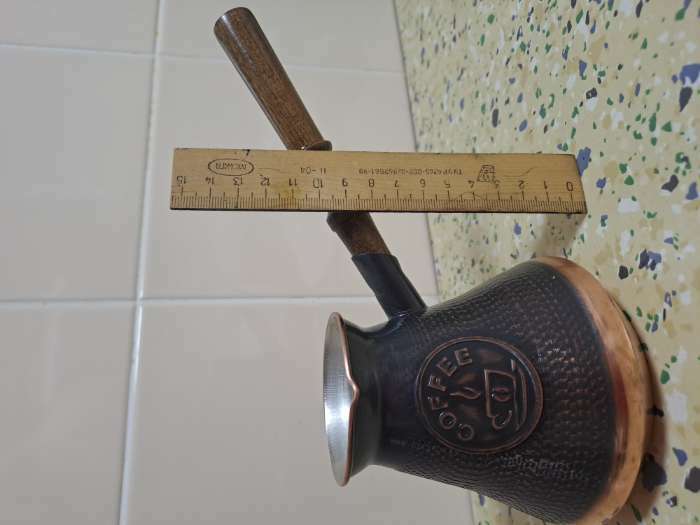 Фотография покупателя товара Турка для кофе «Армянская джезва», 420 мл, медь - Фото 2