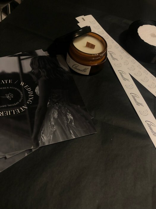 Фотография покупателя товара Бумага упаковочная тишью, черный, 50 х 66 см