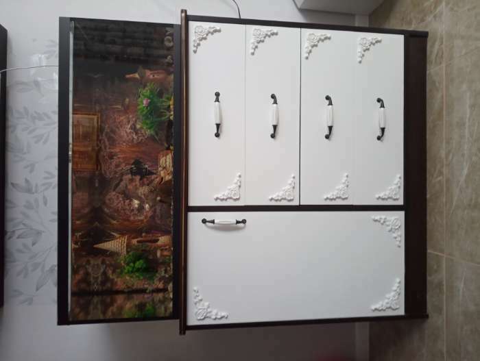 Фотография покупателя товара Ручка скоба STYLISH Ceramics 003, 128 мм, керамическая чёрная - Фото 2