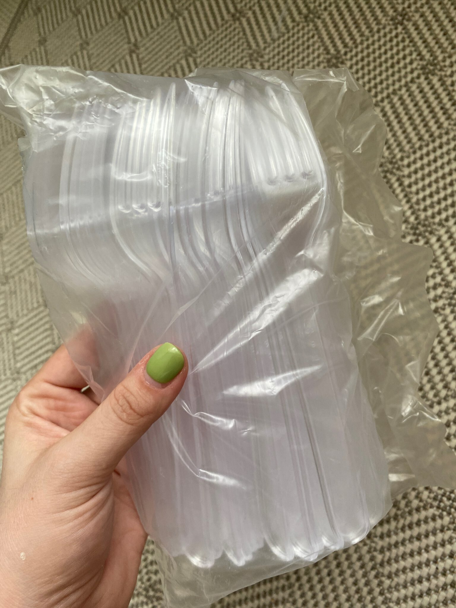 Фотография покупателя товара Вилка пластиковая одноразовая «Премиум», 18 см, прозрачная - Фото 2