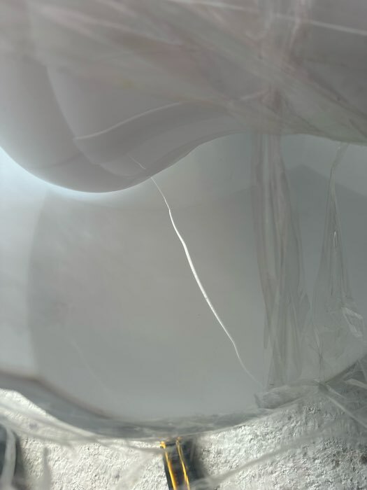 Фотография покупателя товара Клумба пластиковая, 2 яруса, d = 25–55 см, h = 87 см, на высокой ножке, белая - Фото 5