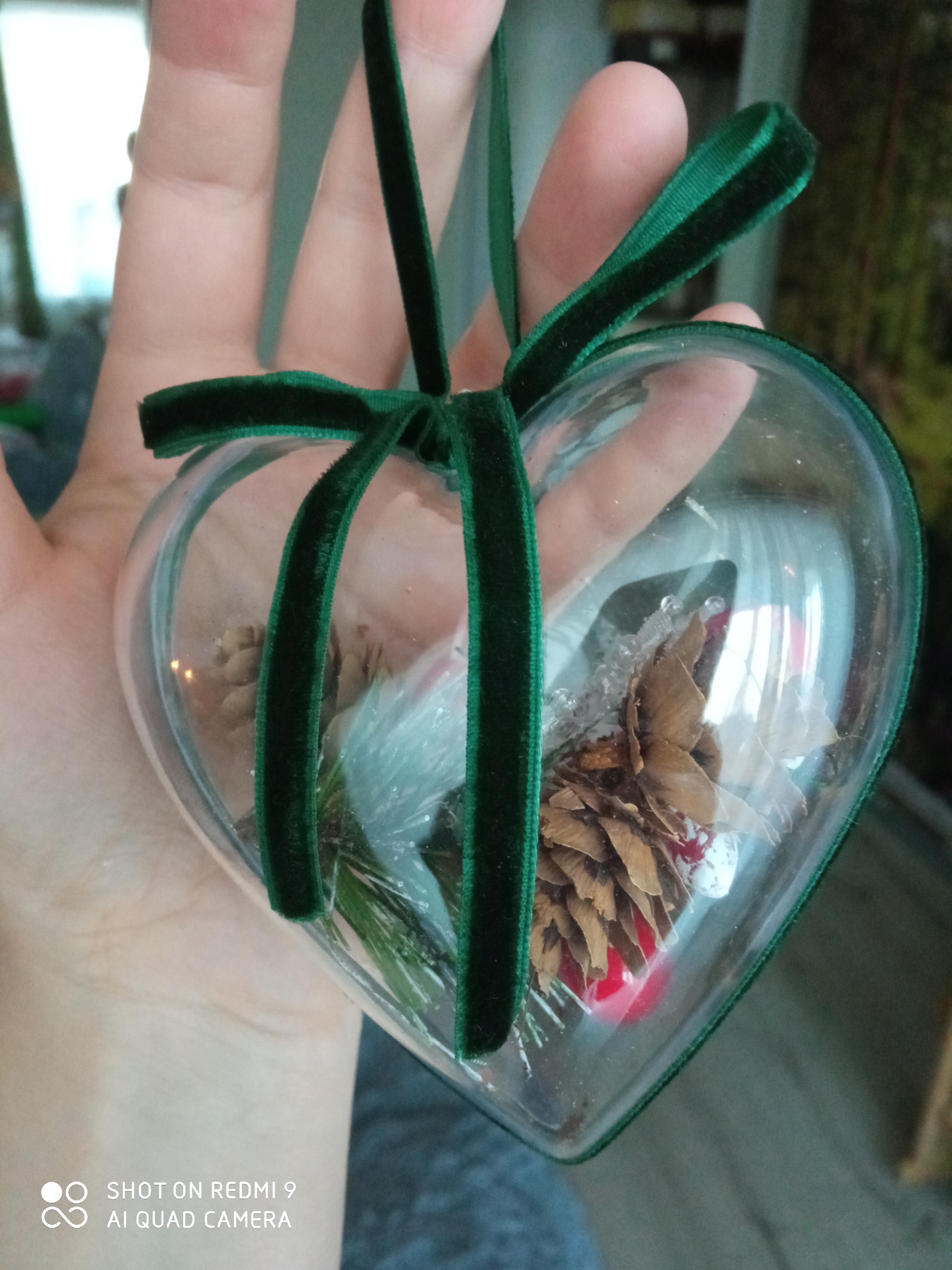 Фотография покупателя товара Подвеска с природным декором «Зимнее сердце» - Фото 2
