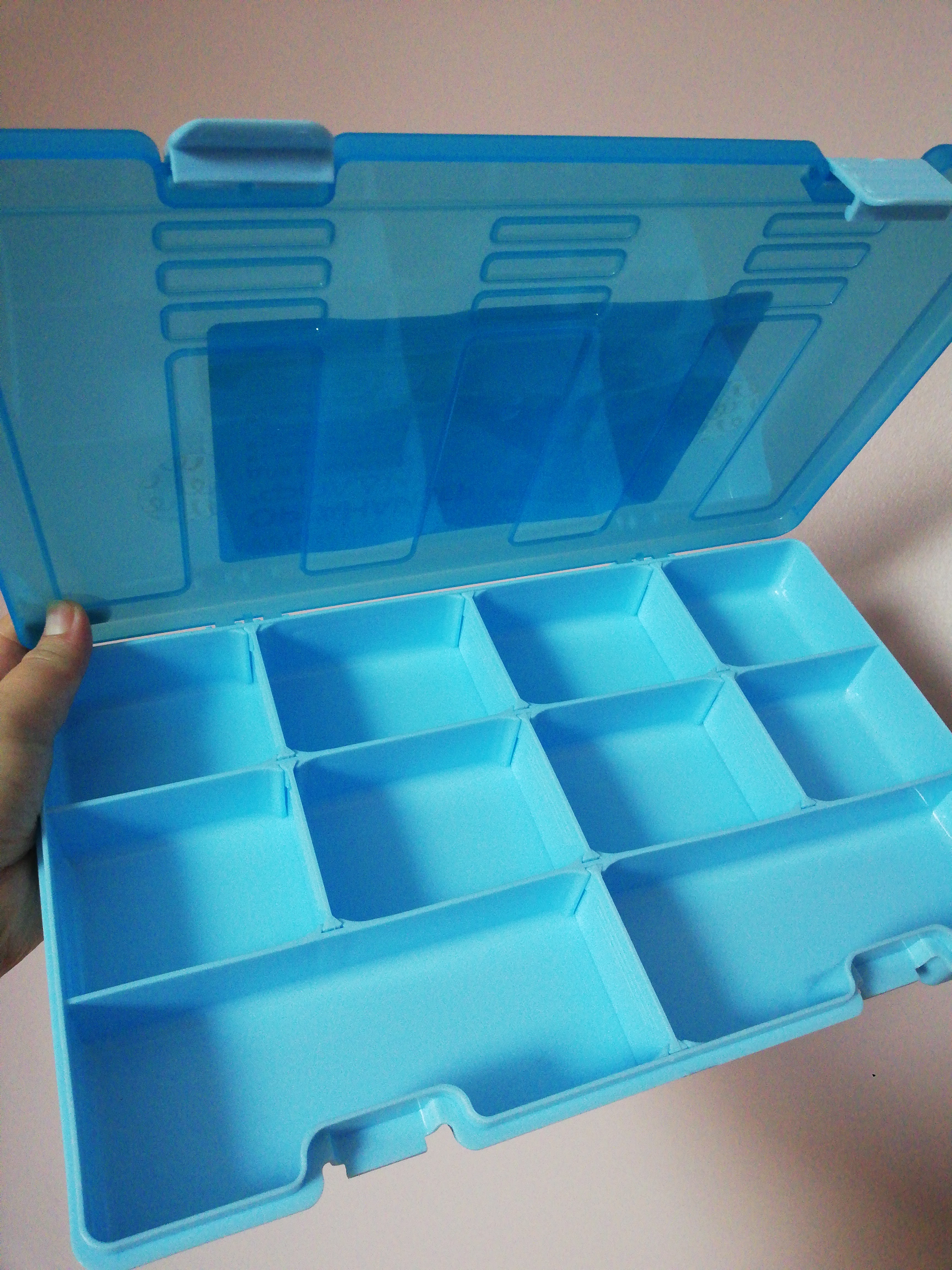 Фотография покупателя товара Бокс для хранения «Фолди», 10 ячеек, 31×19 см, цвет голубой - Фото 4