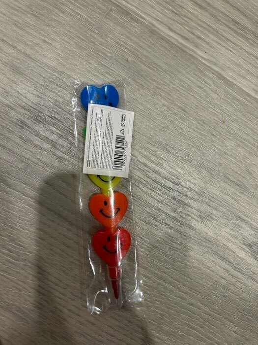 Фотография покупателя товара Карандаш восковой «Снеговик» 5 цветов - Фото 7