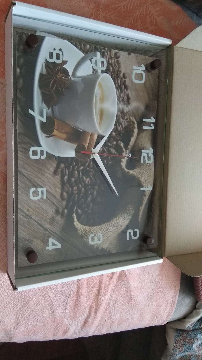 Фотография покупателя товара Часы настенные, интерьерные: Кухня, "Кофейная фантазия", 25х35  см