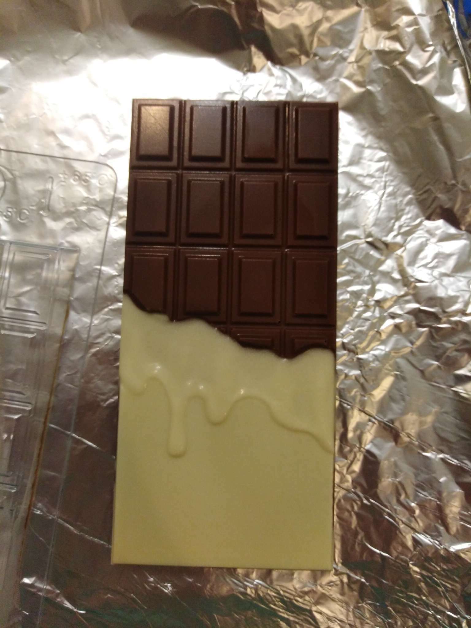 Фотография покупателя товара Форма для шоколада и конфет пластиковая «Шоколад горячий», 7×15×1 см, цвет прозрачный