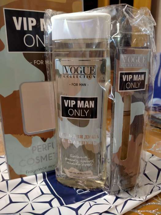 Фотография покупателя товара Подарочный набор мужской VIP man only, гель для душа 250 мл, парфюмерная вода 30 мл