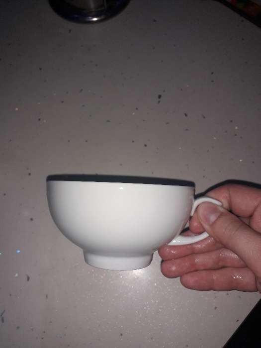 Фотография покупателя товара Чашка чайная фарфоровая «Рубин», 220 мл, d=10,2 см