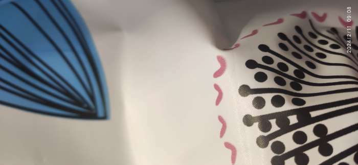 Фотография покупателя товара Штора для ванны Доляна «Цветы», 180×180 см, EVA - Фото 1