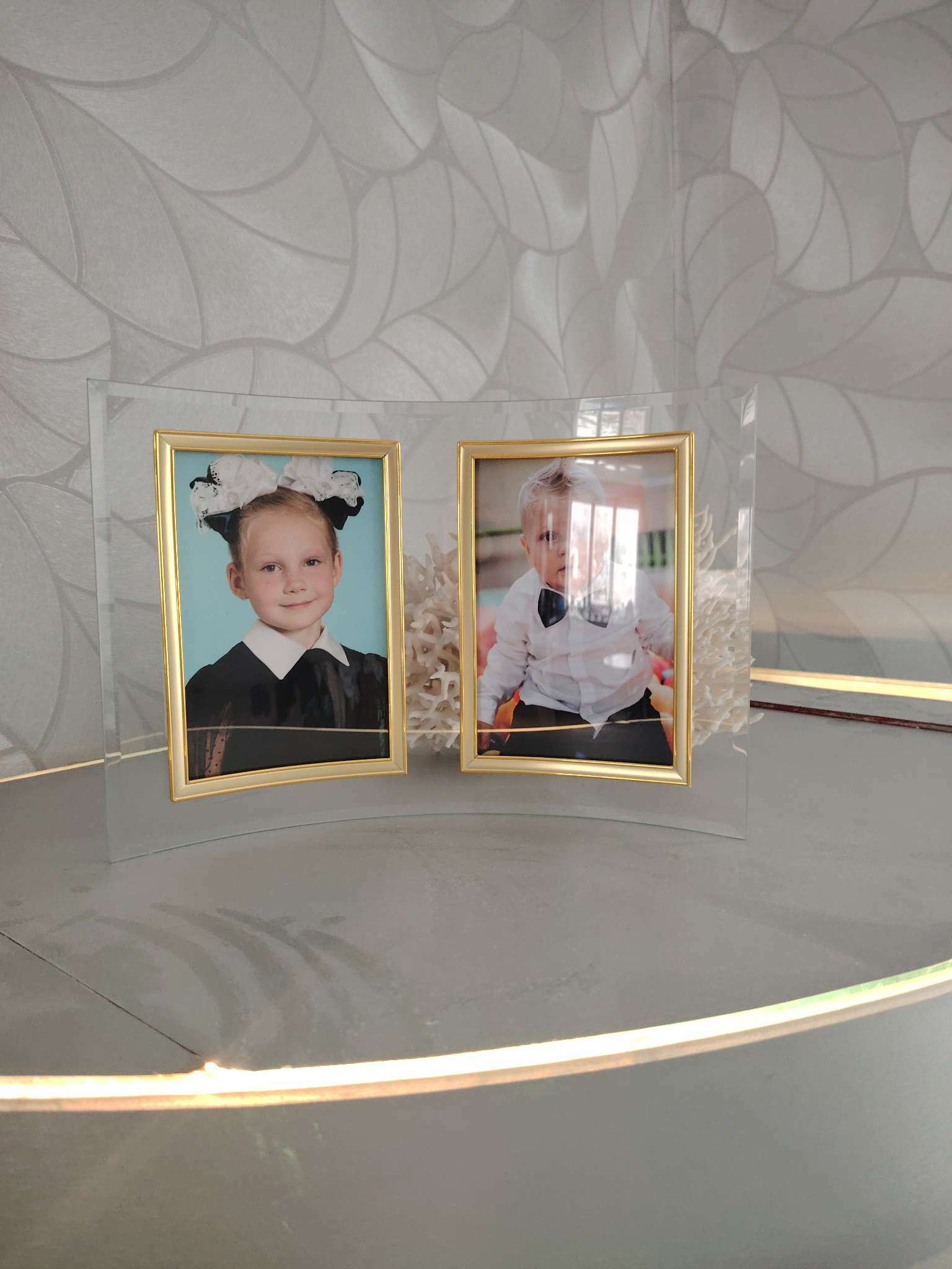 Фотография покупателя товара Фоторамка двойная стекло "GT 204/-G" 10х15 см, вертикаль, золото - Фото 1