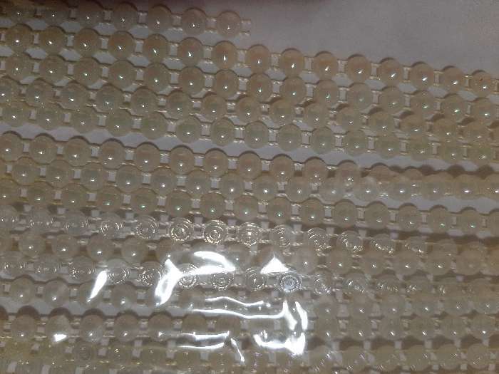 Фотография покупателя товара Жемчуг на нитях, с голографией, плоский, 4,5 мм, 9 ± 1 м, цвет белый