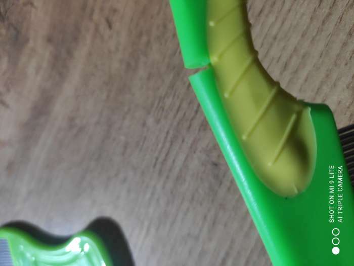 Фотография покупателя товара Набор расчесок для животных, с длинными и короткими зубьями, зелёный - Фото 3