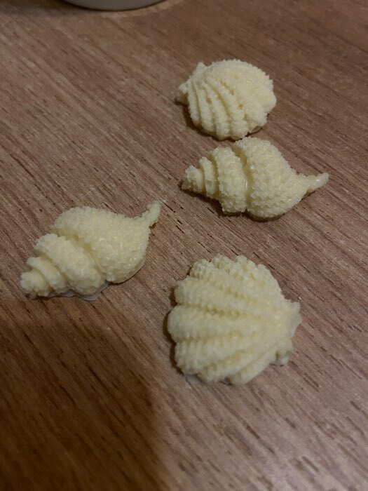 Фотография покупателя товара Молд силикон "Морские ракушки" 4 предмета 1,2х7х7 см - Фото 1