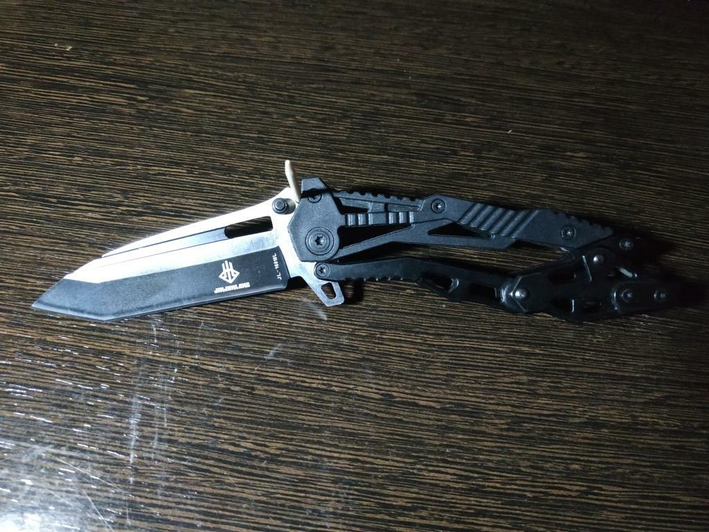Фотография покупателя товара Нож перочинный "Трансформер" складной черный, лезвие 8,5 см, с фиксатором - Фото 2