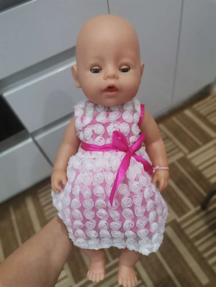 Фотография покупателя товара Одежда для пупса: платье летнее, кружевное - Фото 1