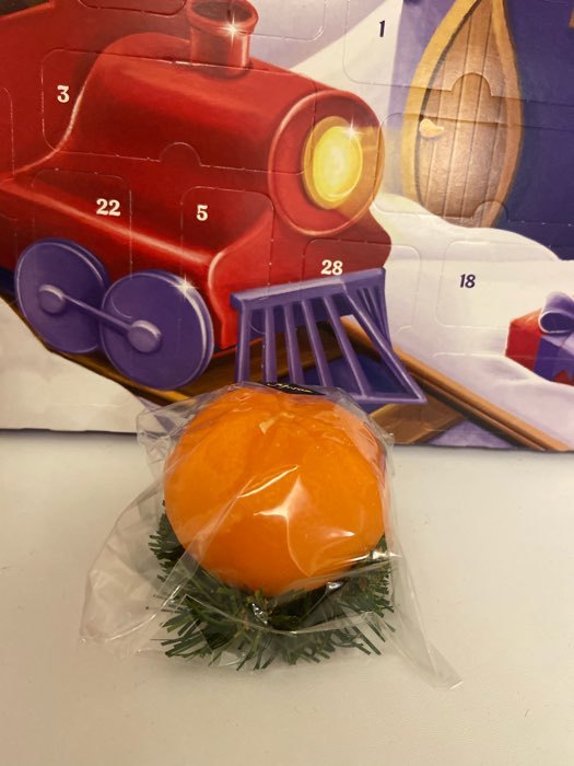 Фотография покупателя товара Свеча декоративная "Новогодний апельсин половинка",10х10х6,2 см - Фото 39
