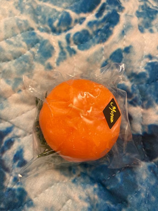 Фотография покупателя товара Свеча декоративная "Новогодний апельсин половинка",10х10х6,2 см - Фото 36