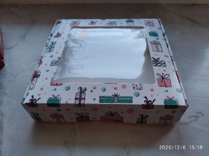 Фотография покупателя товара Коробка самосборная бесклеевая, "Подарки", 16 х 16 х 3 см - Фото 12